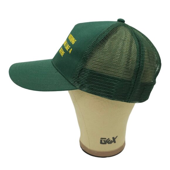 John Deere Mesh Strapback Cap Trucker Baseball Hat Nothing Runs Like A Deere - Picture 9 of 14